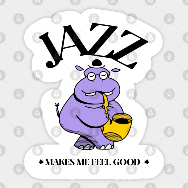 Funny Jazz Music Gift Idea Sticker by Rayrock76